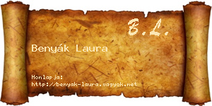 Benyák Laura névjegykártya